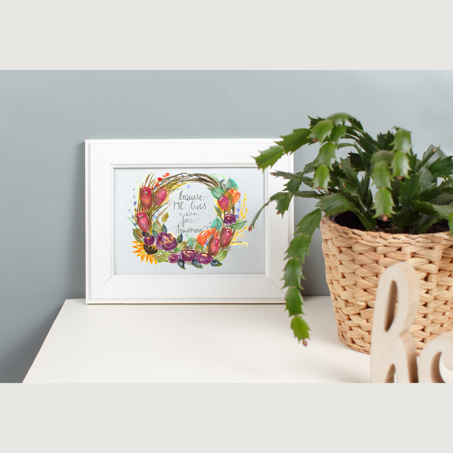 Because He Lives Wreath