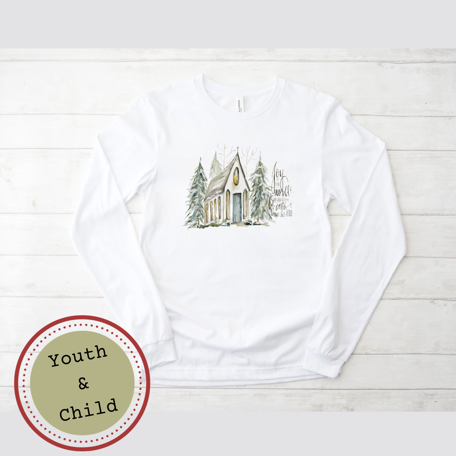 Winter Cove Chapel Child & Youth Long Sleeve Shirt